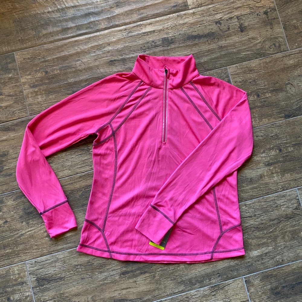 Athletic pull over sweater